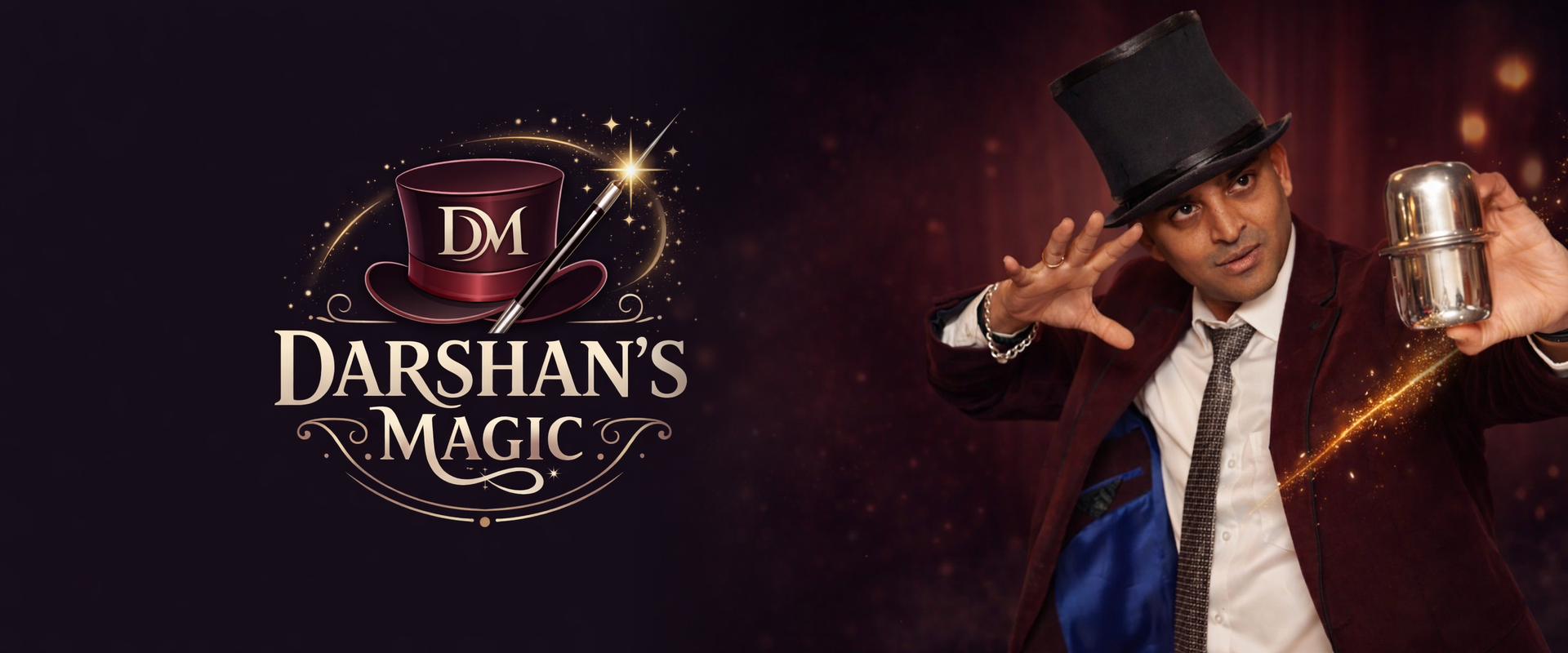 Darshan performing live magic